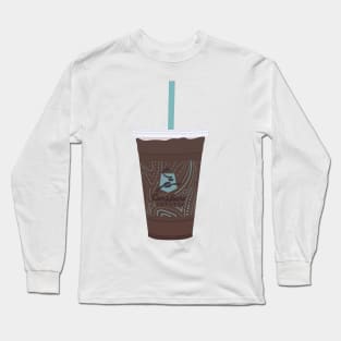 Iced Mocha Drawing Long Sleeve T-Shirt